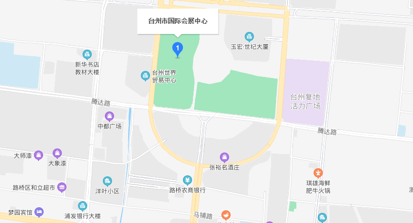台州家博会交通路线地图